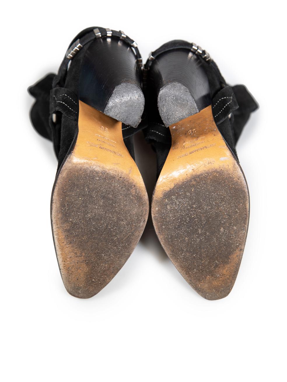 Women's Isabel Marant Isabel Marant Etoile Black Rawson Buckle Detail Boots Size IT 36 For Sale
