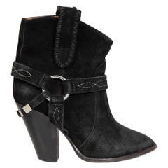 Isabel Marant Isabel Marant Etoile Black Rawson Buckle Detail Boots Size IT 36