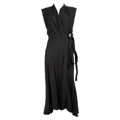 Isabel Marant Isabel Marant Etoile Black Sleeveless Wrap Dress Size M
