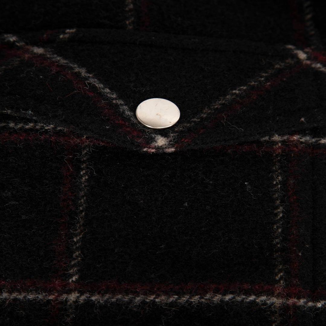 Isabel Marant Isabel Marant Étoile Black Wool Checkered Shacket Size M In Good Condition For Sale In London, GB