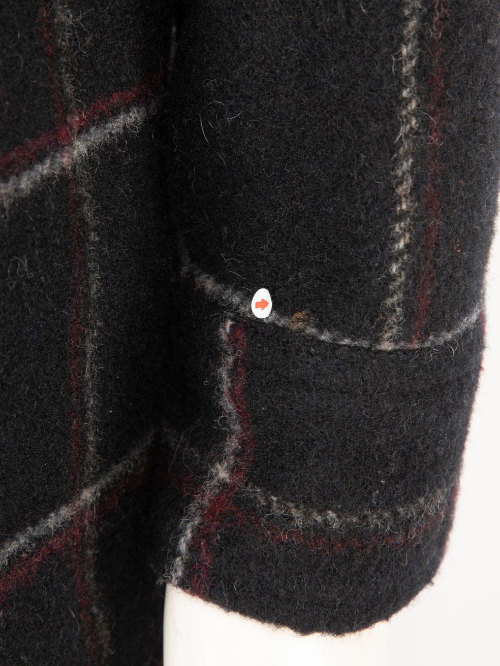 Isabel Marant Isabel Marant Étoile Black Wool Checkered Shacket Size M For Sale 2