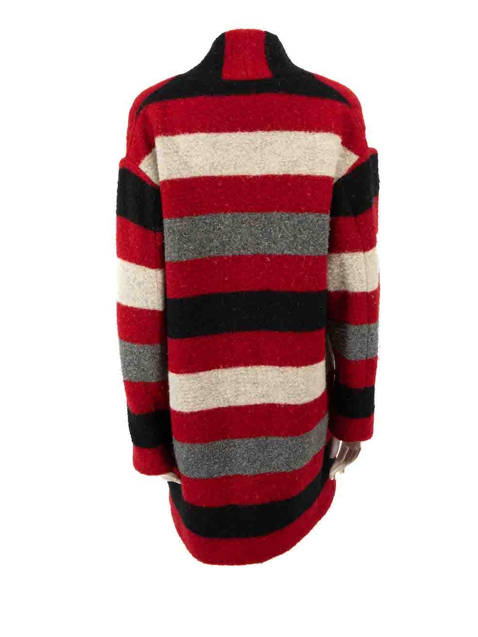 Isabel Marant Isabel Marant Etoile Blanket Stripe Wool Gabriel Coat Size S In Good Condition For Sale In London, GB