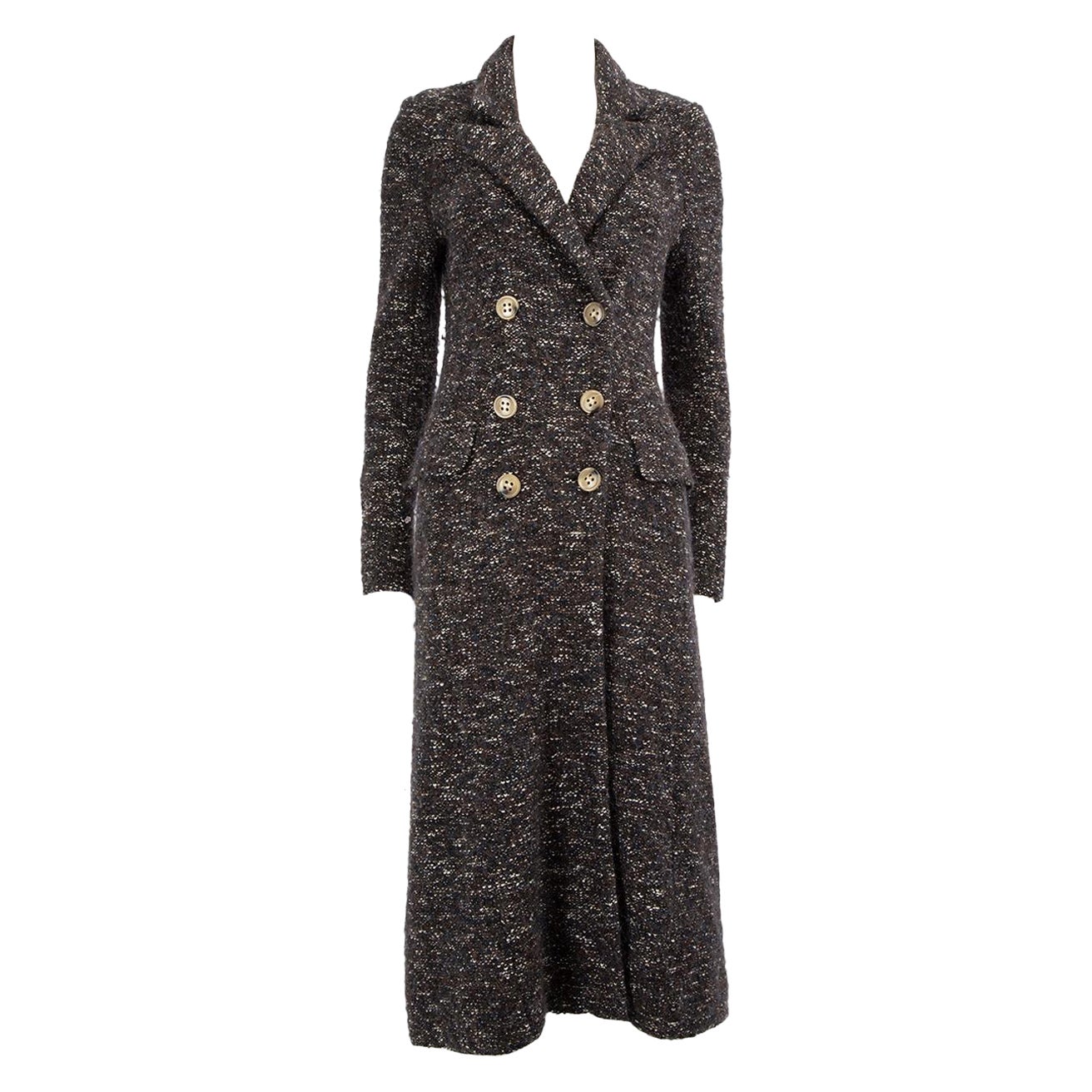 Isabel Marant Isabel Marant Étoile Brown Long Tweed Coat Size S