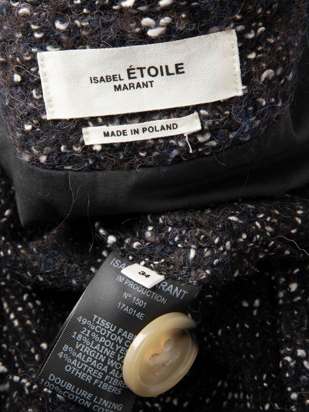 Women's Isabel Marant Isabel Marant Étoile Brown Tweed Blazer Size XS For Sale
