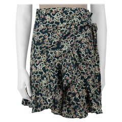 Isabel Marant Isabel Marant Étoile Dark Teal Wrap Mini Skirt Size M