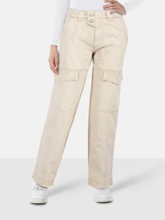 Isabel Marant Isabel Marant Étoile Ecru Denim Vayoneo Cargo Jeans Size XS
