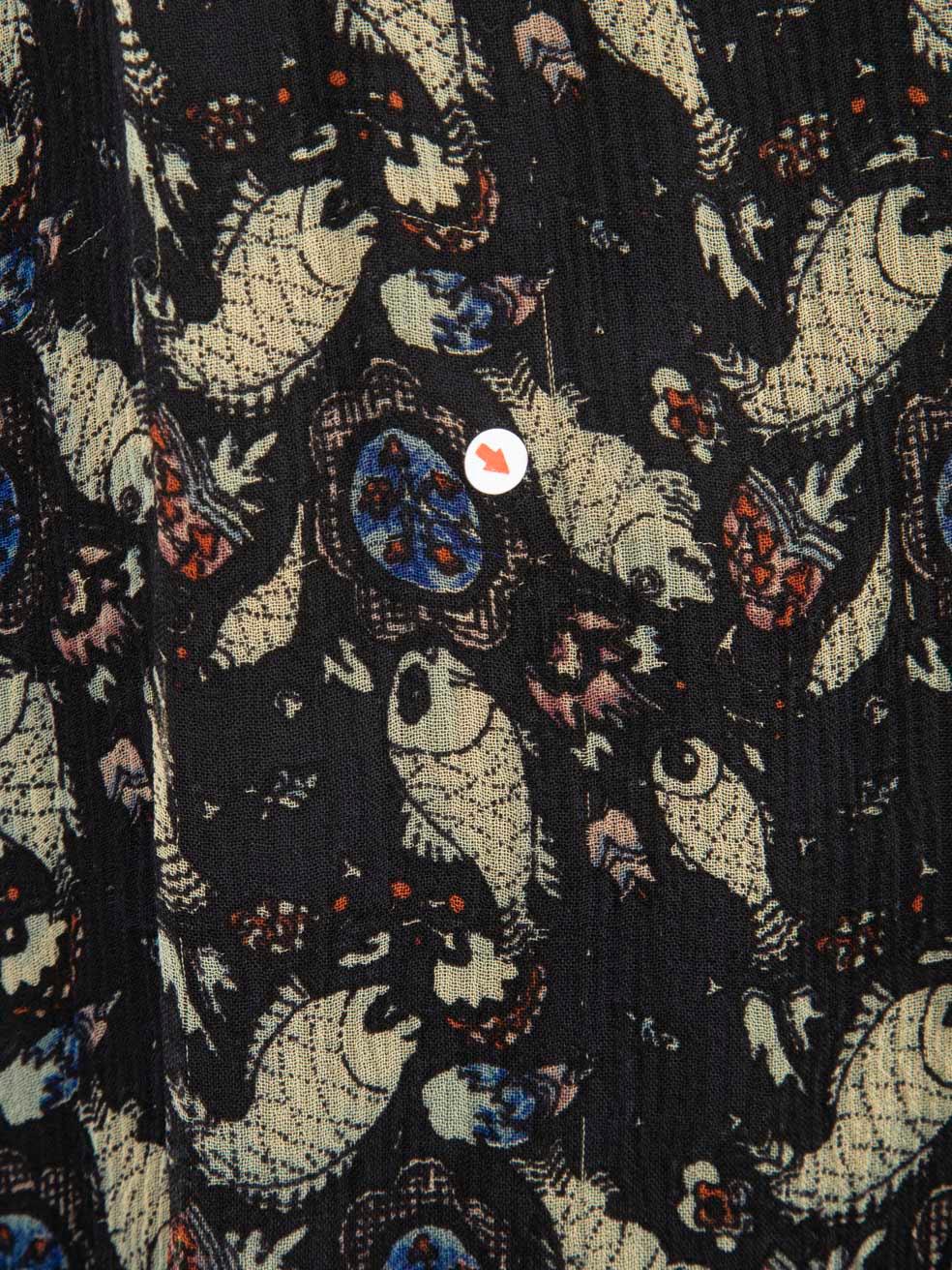 Isabel Marant Isabel Marant Étoile Fish Print Silk Dress Size S 4