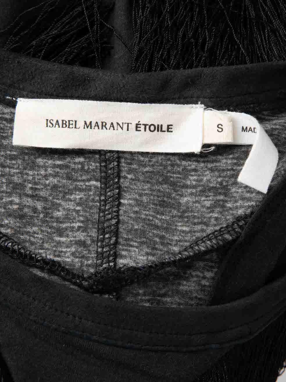 Isabel Marant Isabel Marant Etoile Grey Fringe Detail Tank Top Size S In Excellent Condition In London, GB