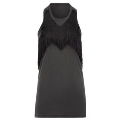 Isabel Marant Isabel Marant Isabel Marant Etoile Graues Fransendetail Tank-Top Größe S