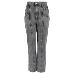 Isabel Marant Isabel Marant Étoile Grey High-Rise Straight Leg Jeans Size S