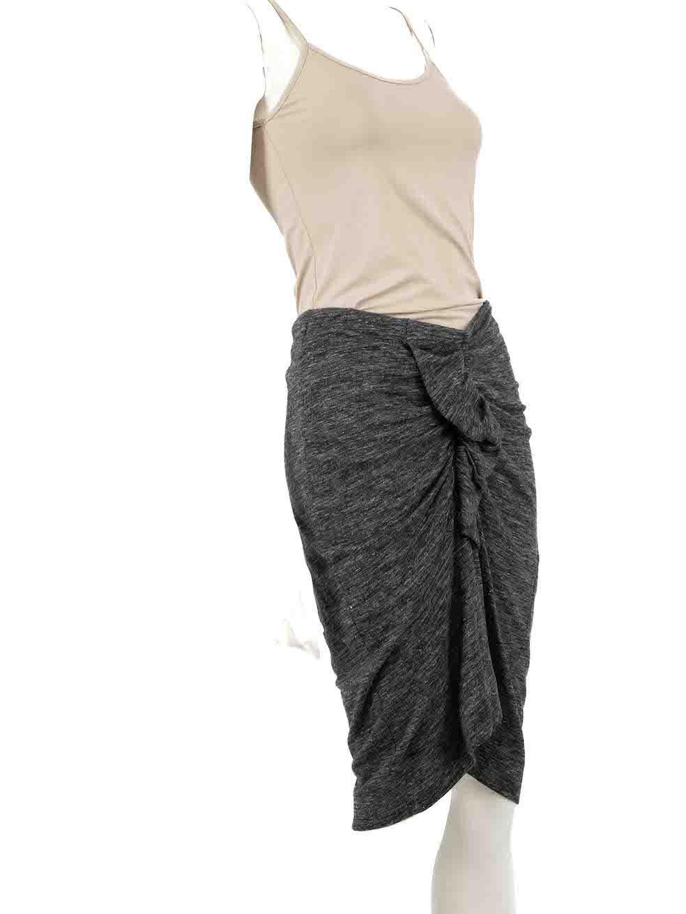 CONDITION is Very good. Hardly any visible wear to skirt is evident on this used Isabel Marant Etoile designer resale item.
 
 
 
 Details
 
 
 Grey
 
 Synthetic
 
 Mini skirt
 
 Fitted and stretchy
 
 Marl pattern
 
 Ruched accent on centre front
