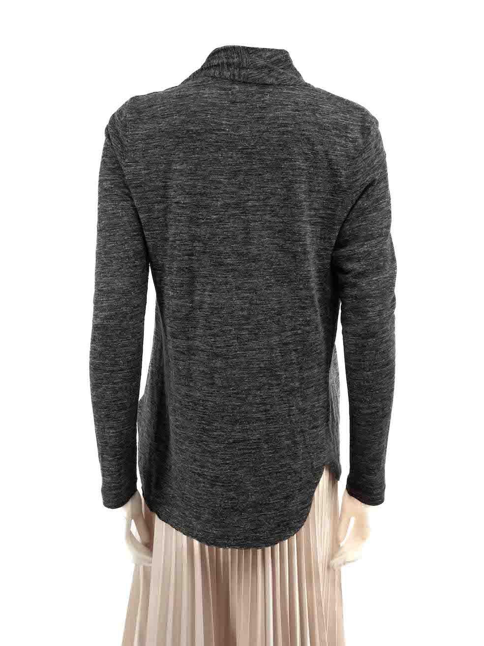Isabel Marant Isabel Marant Etoile Grey Marl Turtleneck Top Size L In Good Condition For Sale In London, GB