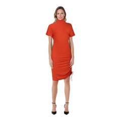Isabel Marant Isabel Marant Étoile Orange Lya Ruched Dress Size XS
