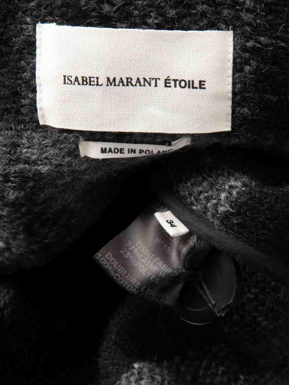 Isabel Marant Isabel Marant Étolie Grey Check Pattern Coat Size XS In Good Condition In London, GB