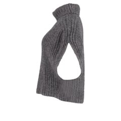 Isabel Marant Ivy Turtleneck Sleeveless Sweater in Grey Wool