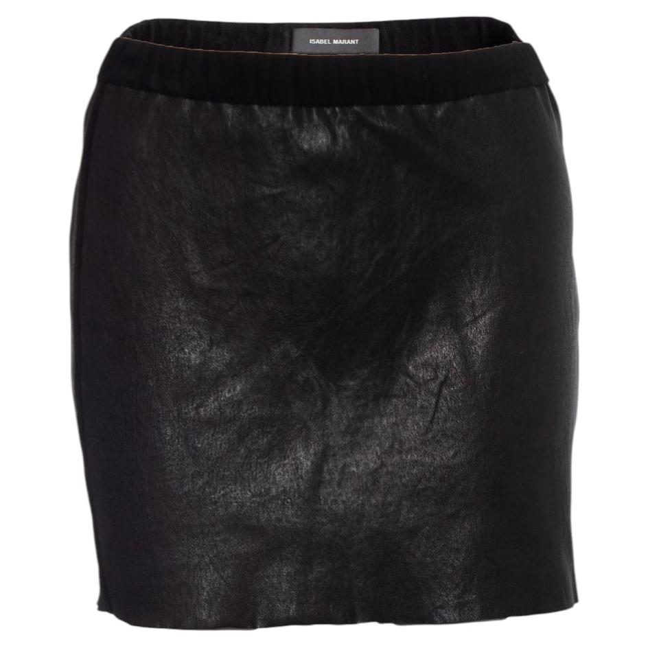 Isabel Marant, leather stretch mini skirt
