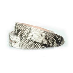 Isabel Marant, Lecce belt in light coloured snakeskin print