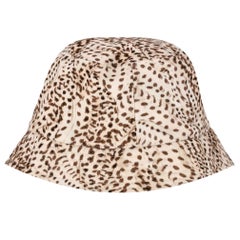 Isabel Marant Leopard Print Logo Bucket Hat