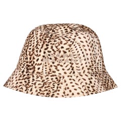 Isabel Marant Leopard Print Logo Bucket Hat