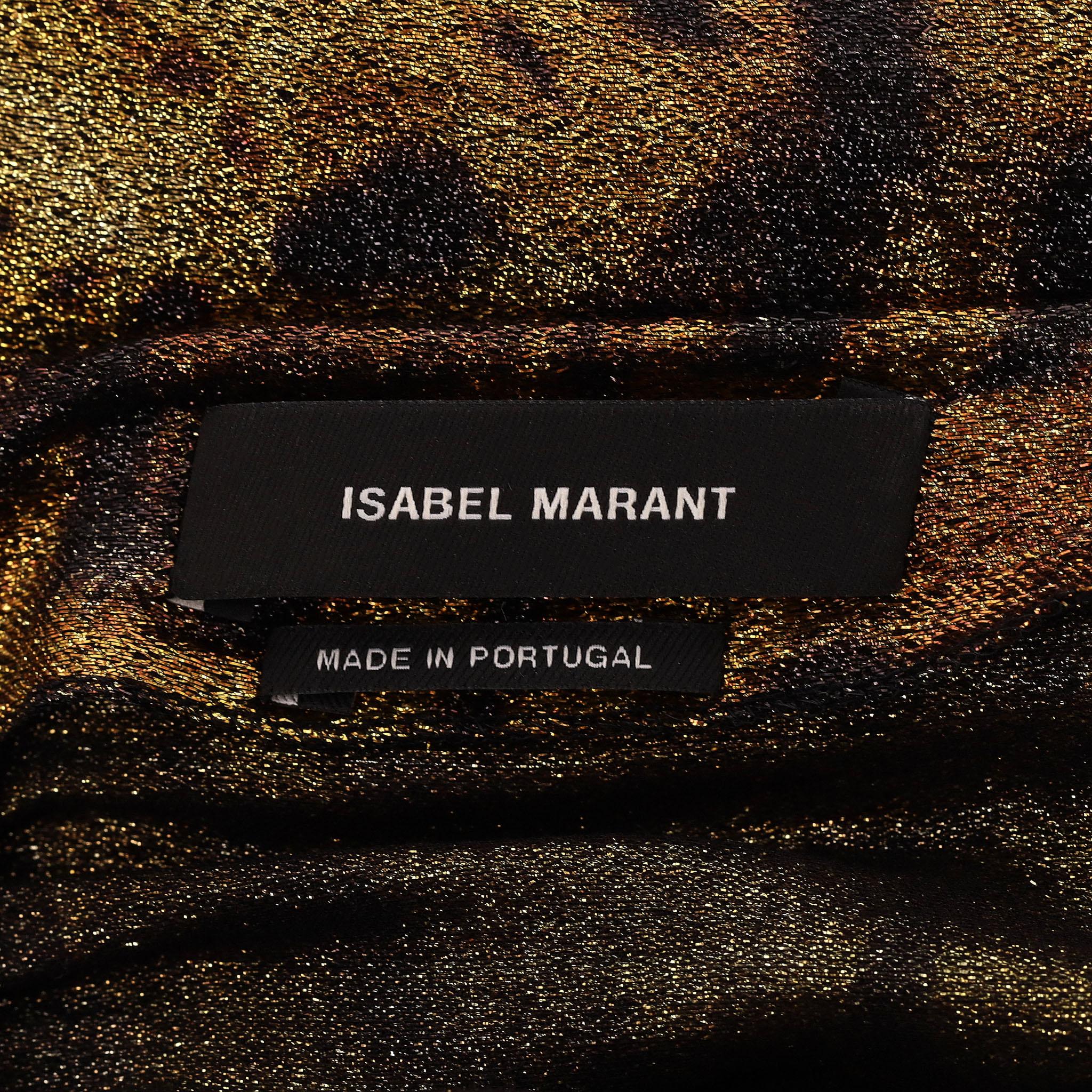 Women's Isabel Marant Leopard Print Silk Blend Ruched Dress For Sale