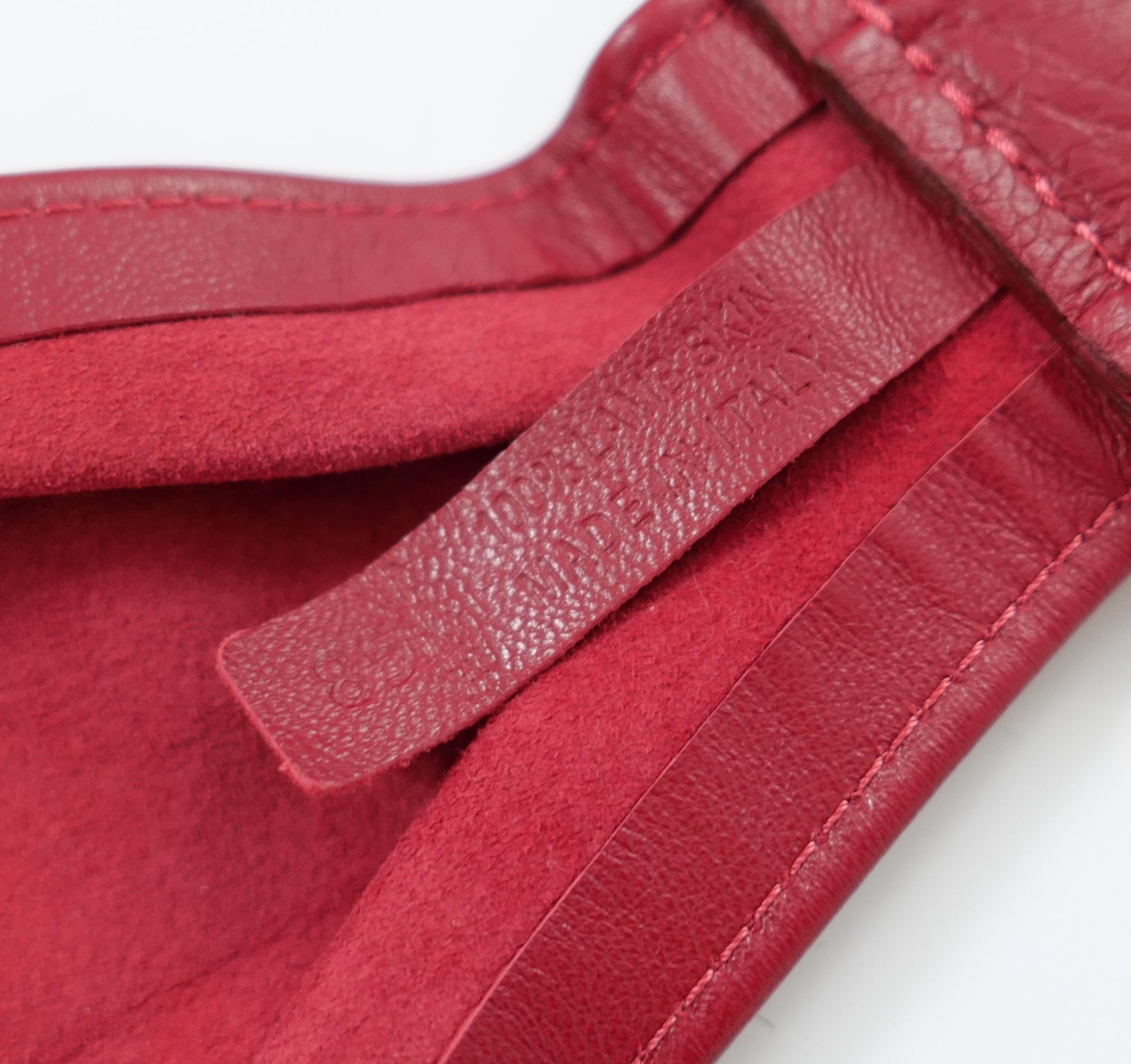 Isabel Marant Luiza Roter breiter Ledergürtel im Angebot 2