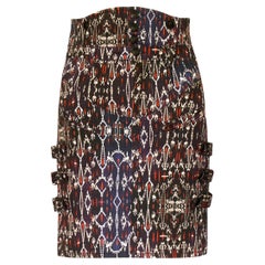  Isabel Marant - Mainline - High-Waisted - Stretch Cotton -  Ikat Print - Skirt 