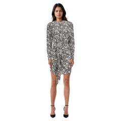 Isabel Marant Marant Étoile Black & White Long Sleeve Dress Size XS
