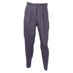 Isabel Marant Men's Checked Linen Blend Pants Fr 36 W28