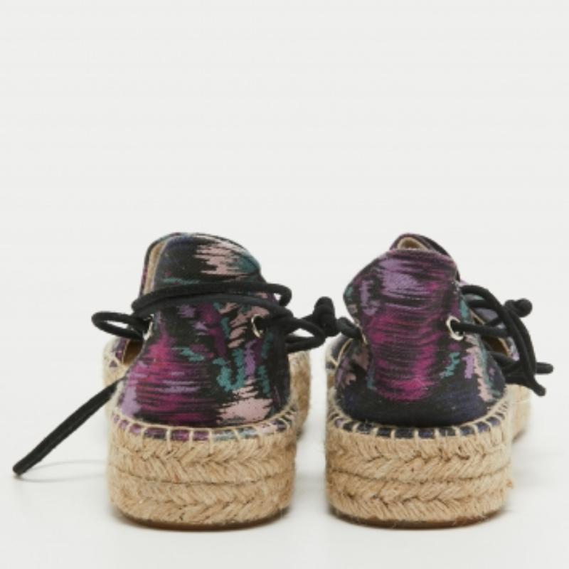 Isabel Marant Espadrilles Crelyne en toile multicolore Taille 39 en vente 1