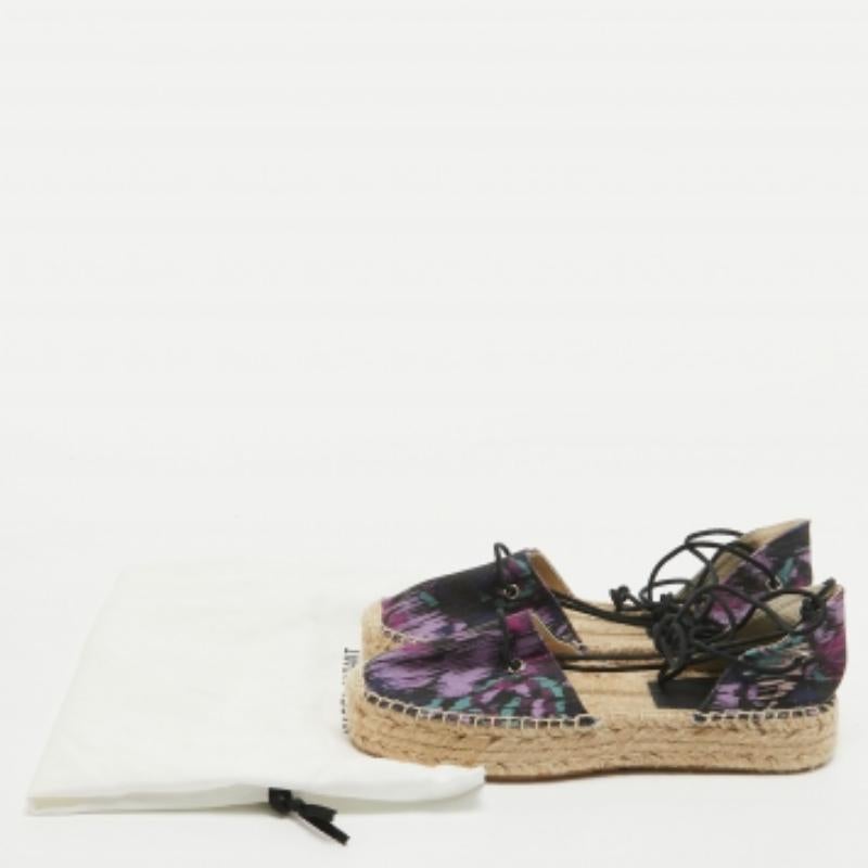 Isabel Marant Espadrilles Crelyne en toile multicolore Taille 39 en vente 3