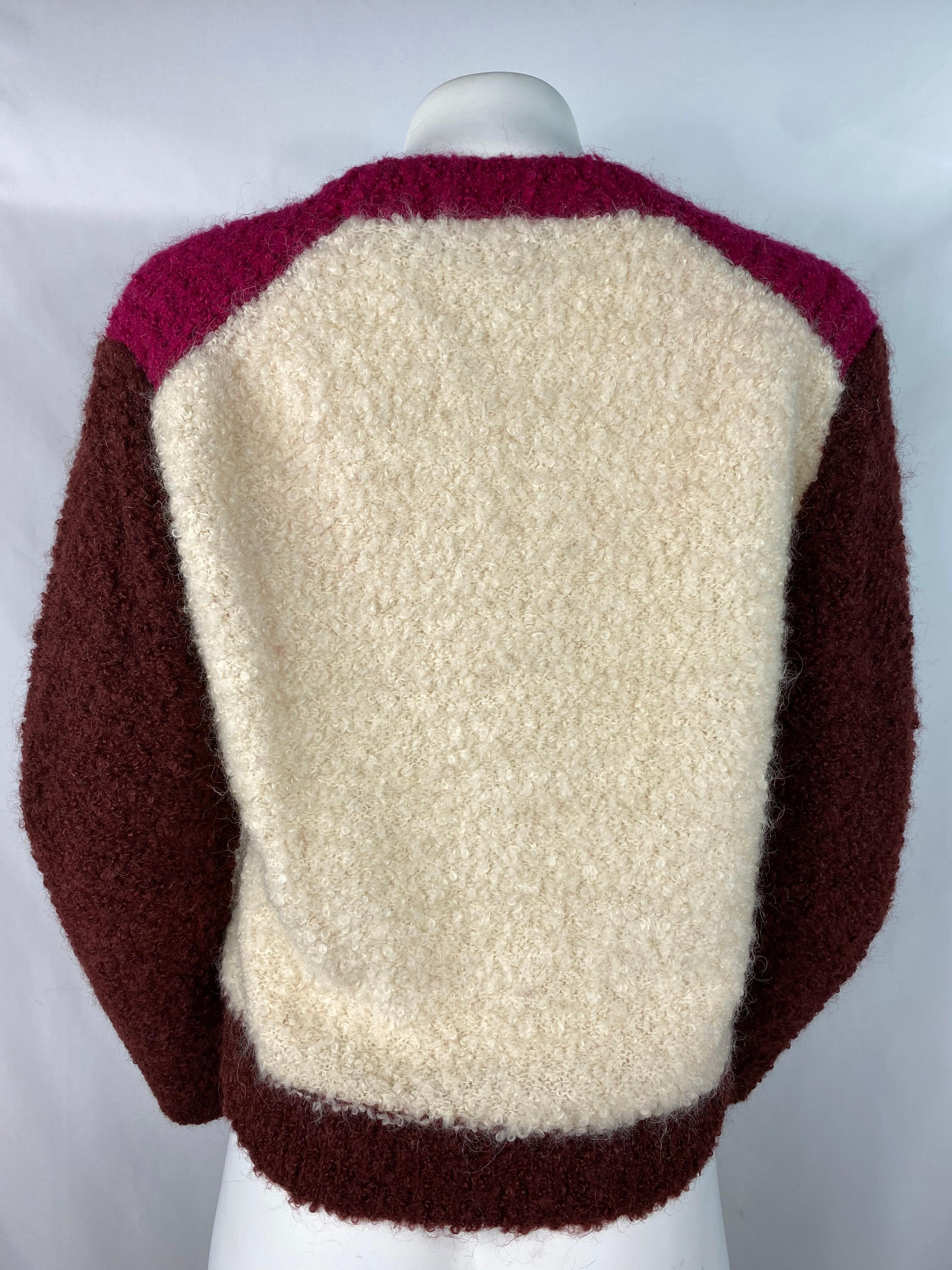 Pull en mohair multicolore Isabel Marant, Taille 38 Excellent état - En vente à Beverly Hills, CA
