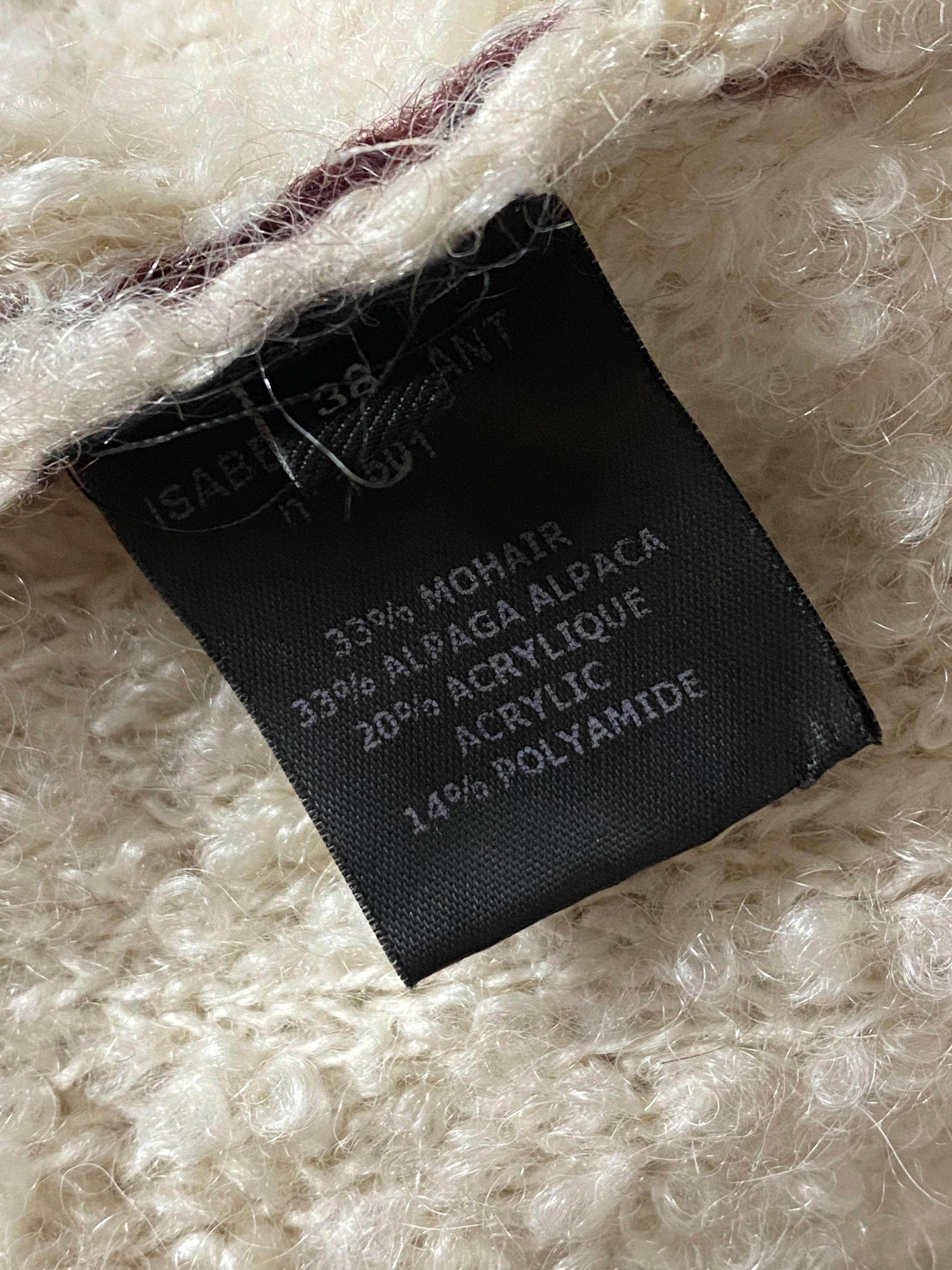 Pull en mohair multicolore Isabel Marant, Taille 38 en vente 4