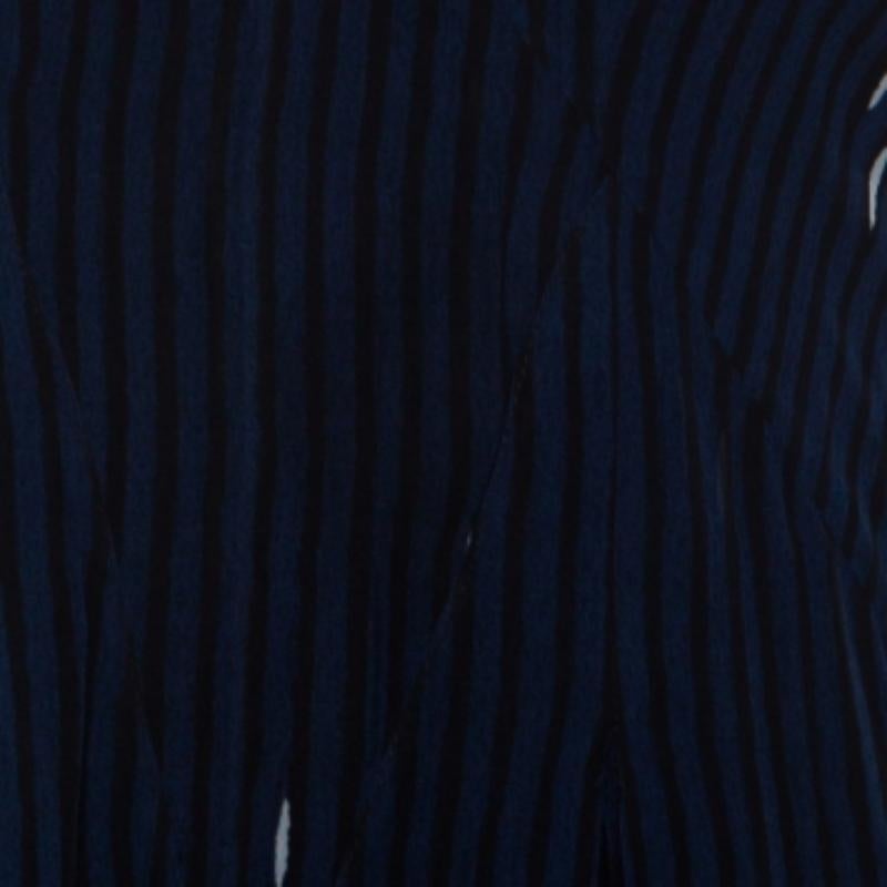 Donna Isabel Marant - Chiffon blu navy  Maxi abito senza maniche Cassidy S in vendita