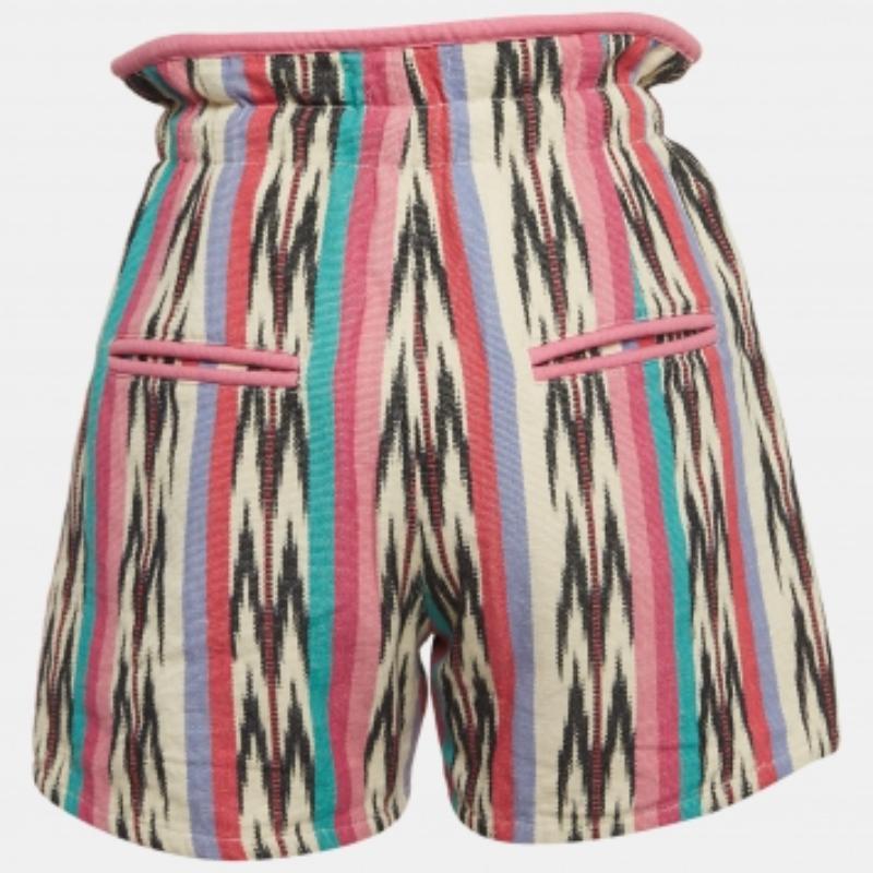Isabel Marant Rosa Inima Ikat Jacquard Shorts M (Braun)