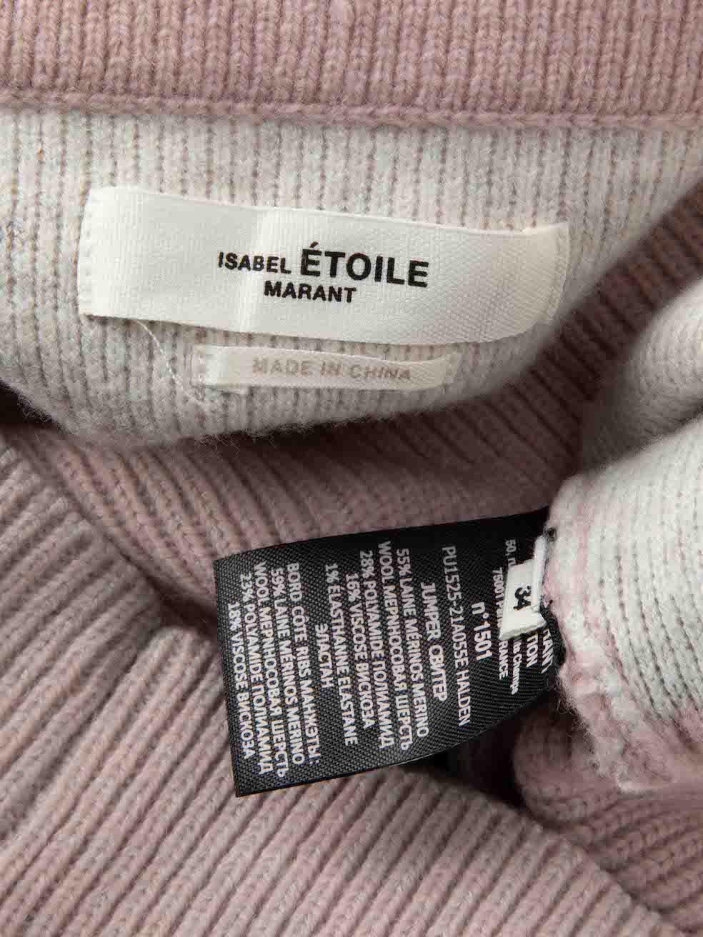 Women's Isabel Marant Pink Wool Knit Jumper Size XS For Sale