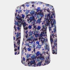 Isabel Marant Top in velluto stampato viola Gubaia L