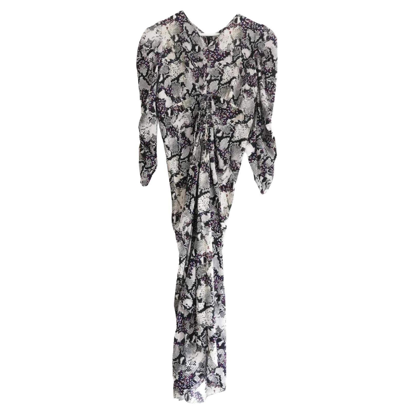 Isabel Marant Python Snake Print Albini Dress  For Sale
