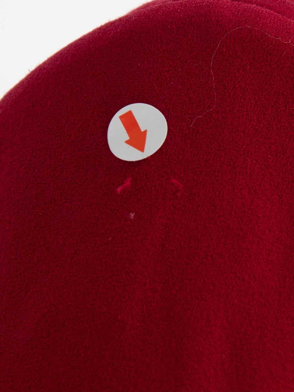 Women's Isabel Marant Red Satin Trim Blazer Size M For Sale