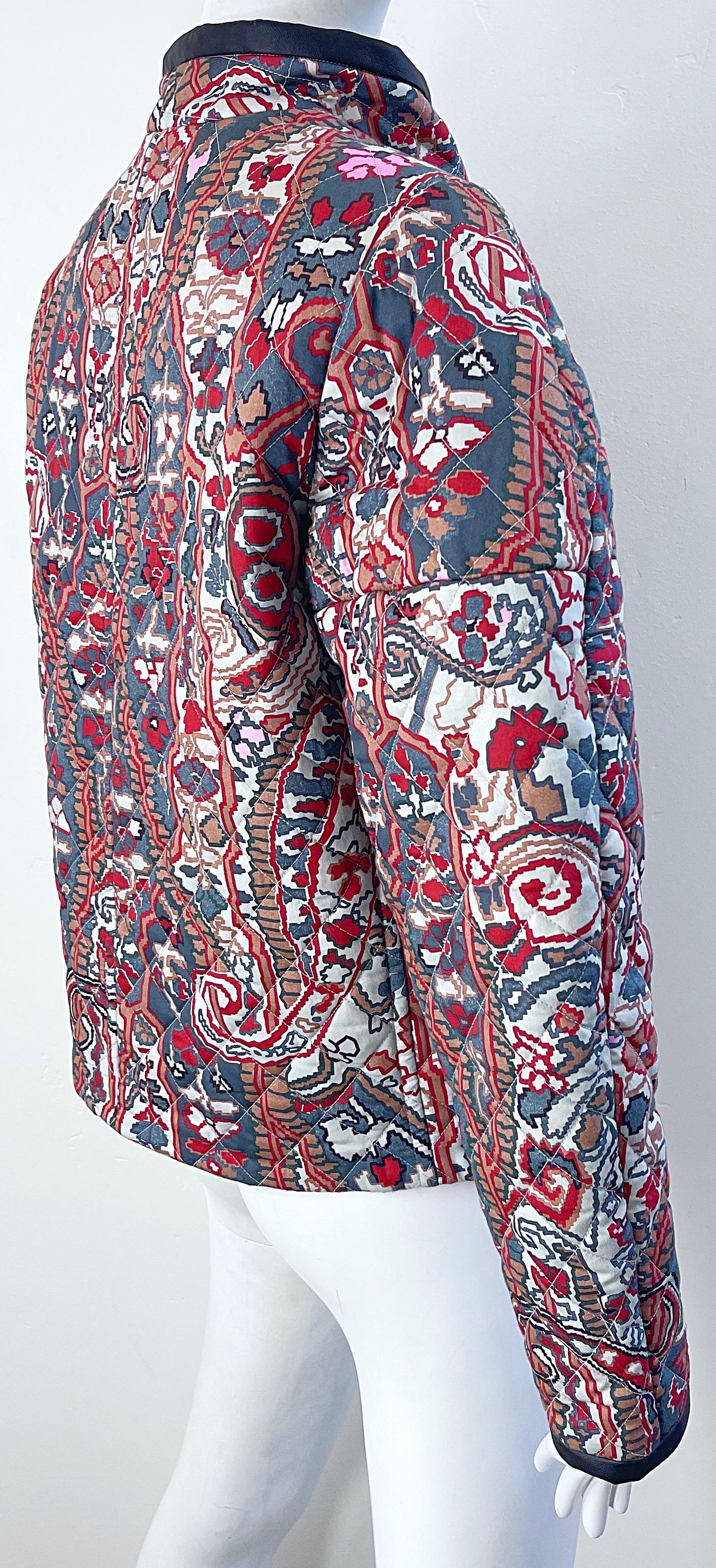 Isabel Marant Resort 2021 Jenolia Talla 38 / 6 - 8 Chaqueta biker de algodón con bufanda en venta 8