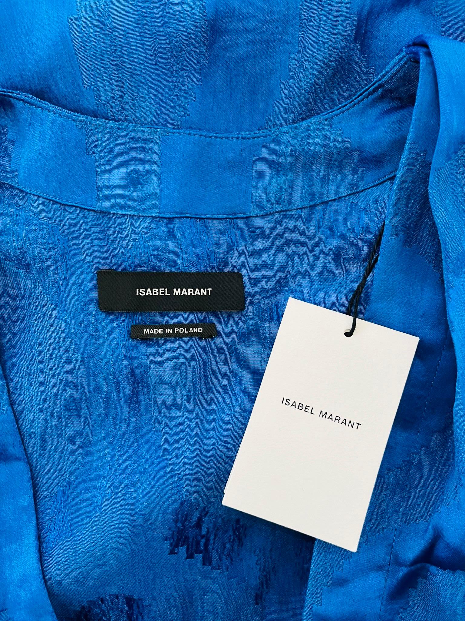 Isabel Marant Satin-Jacquard Dress For Sale 2