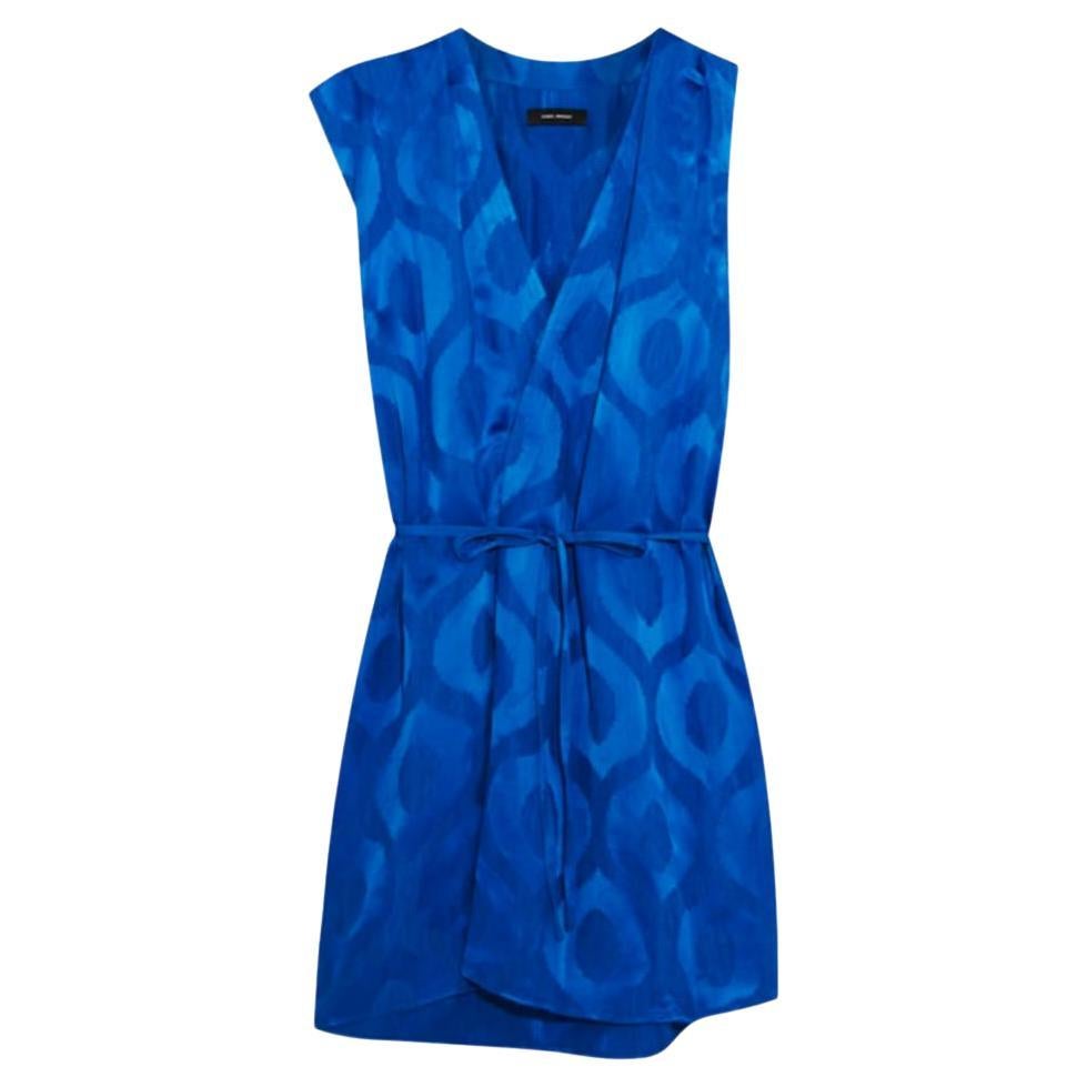 Isabel Marant Satin-Jacquard Dress For Sale