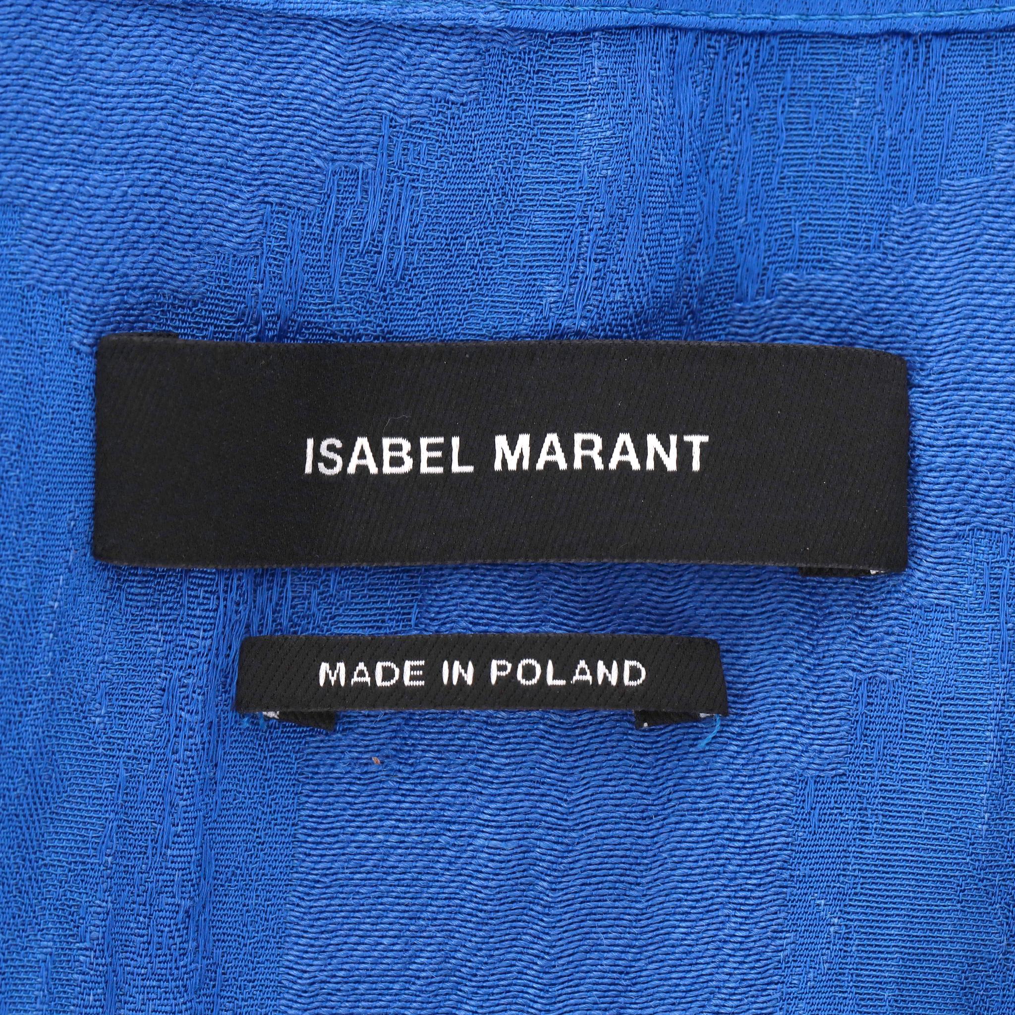 Isabel Marant - Robe portefeuille en satin jacquard en vente 1