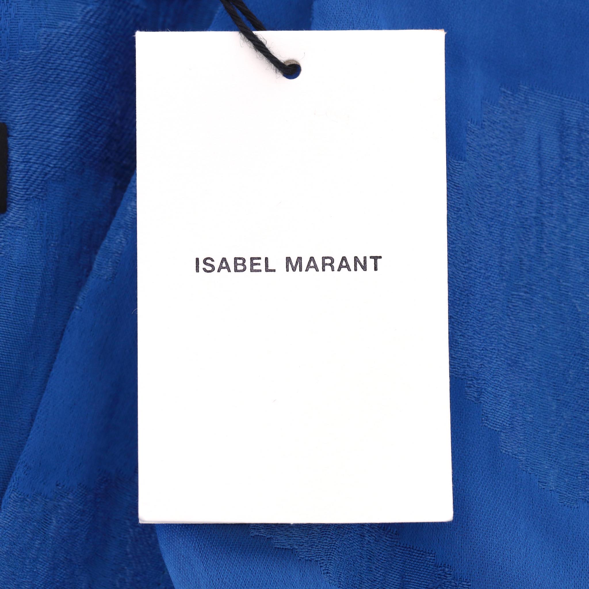 Isabel Marant - Robe portefeuille en satin jacquard en vente 3