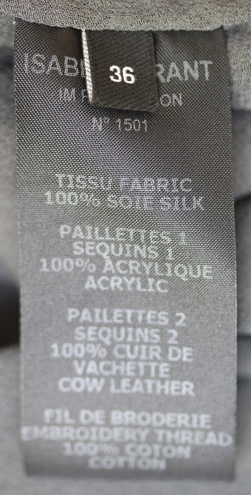 Isabel Marant Sequined Silk-Georgette Sleeveless Top  1