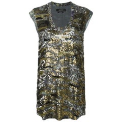 Isabel Marant Sequined Silk-Georgette Sleeveless Top