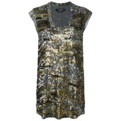 Isabel Marant Sequined Silk-Georgette Sleeveless Top 