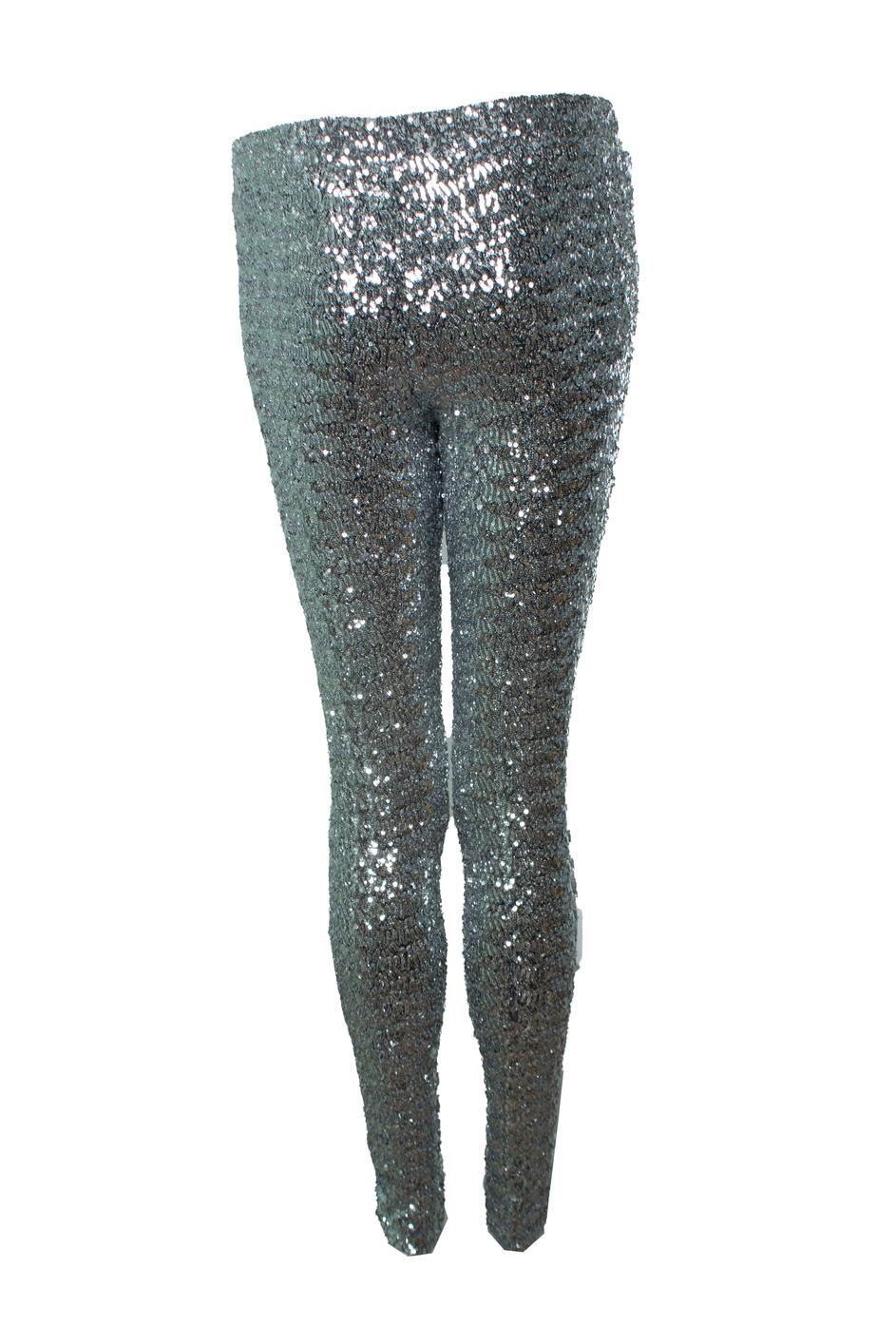 Argento Isabel Marant, Pantalone con paillettes in argento in vendita