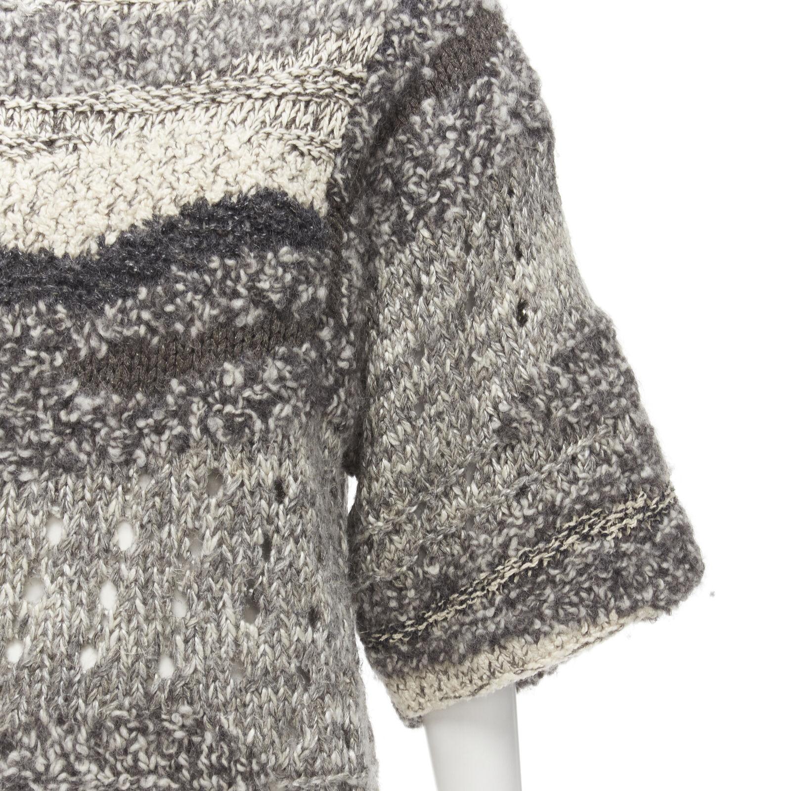ISABEL MARANT silk blend grey speckled yarn oversized chunky knit sweater FR36 S
Reference: LNKO/A02038
Brand: Isabel Marant
Designer: Isabel Marant
Material: Silk, Linen
Color: Grey
Pattern: Abstract
Closure: Pullover
Made in: