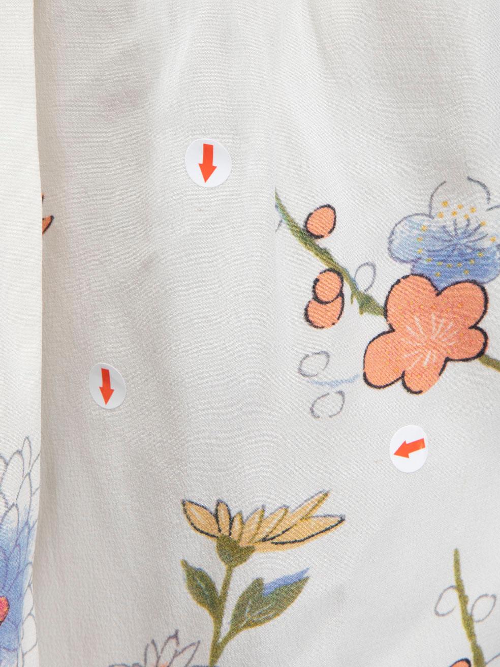 Isabel Marant Silk Floral Print Pleated Blouse Size S For Sale 2