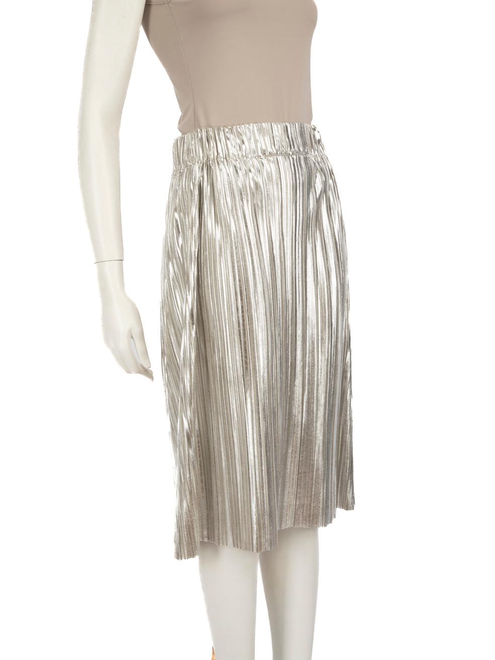 CONDITION is Good. Minor wear to skirt is evident. Small hole to the front left bottom. Light discolouration to the front bottom centre and front bottom centre liningon this used Isabel Marant designer resale item.
 
 Details
 
 
 Silver
 
